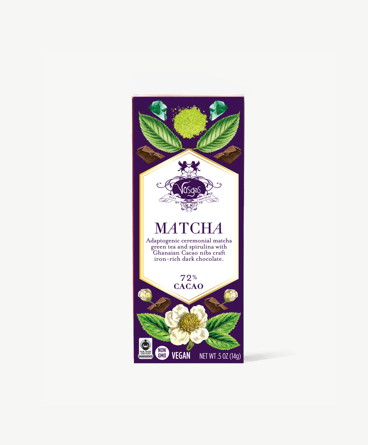 Matcha Green Tea & Spirulina Super Dark™ Chocolate Mini Bar Case