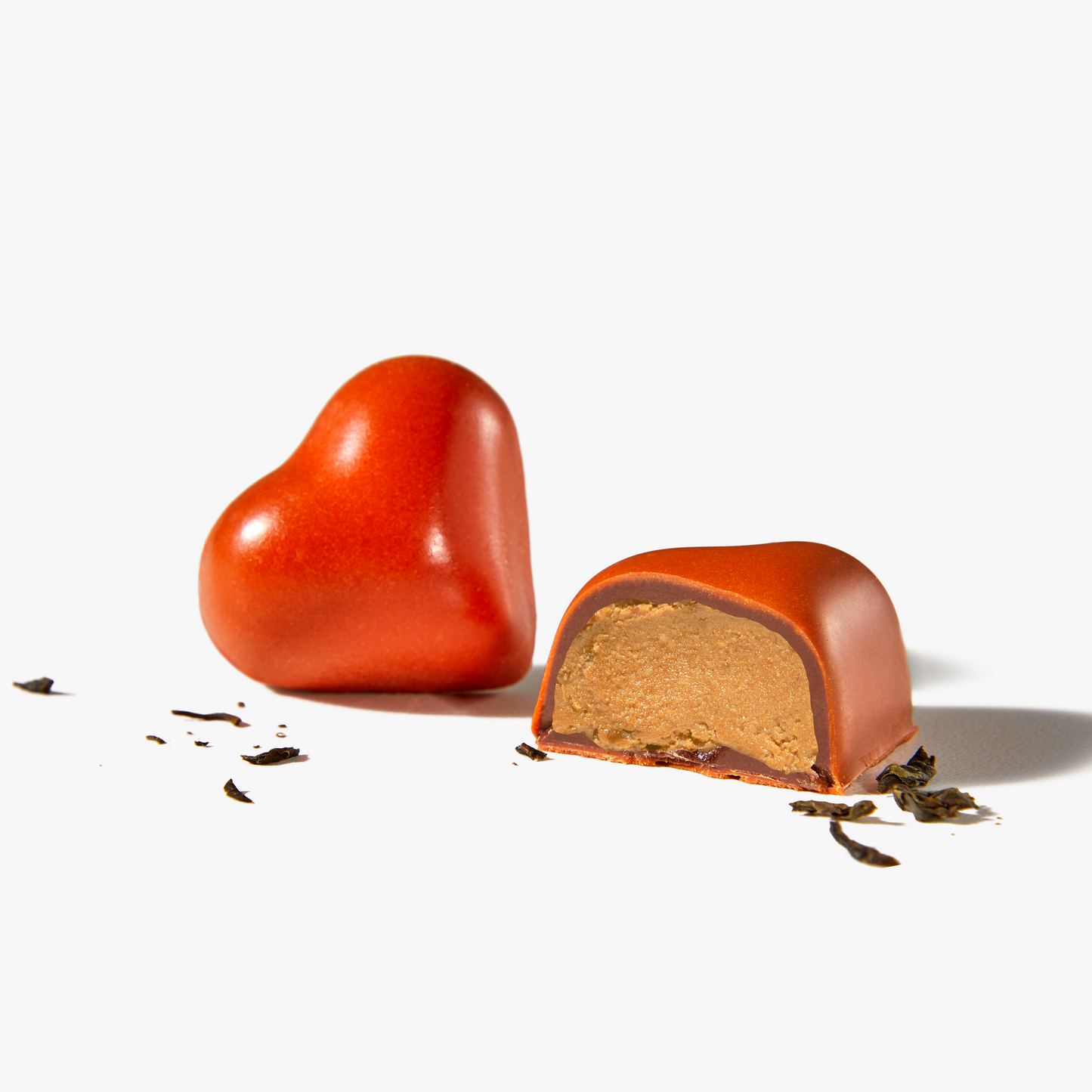 Thai Tea Heart Truffles