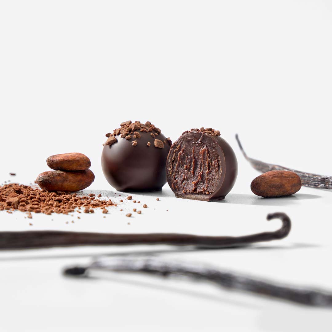 Velvet Noir Dark Chocolate Truffles, 5 pieces