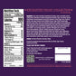 Purple Vosges packaging for Enchanted Vegan Collection with a nutrition facts panel left and ingredients on the right.